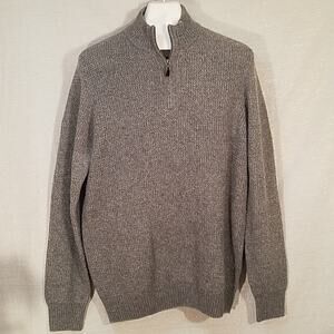 Joseph Abboud Grey 1/4 Zip Sweater